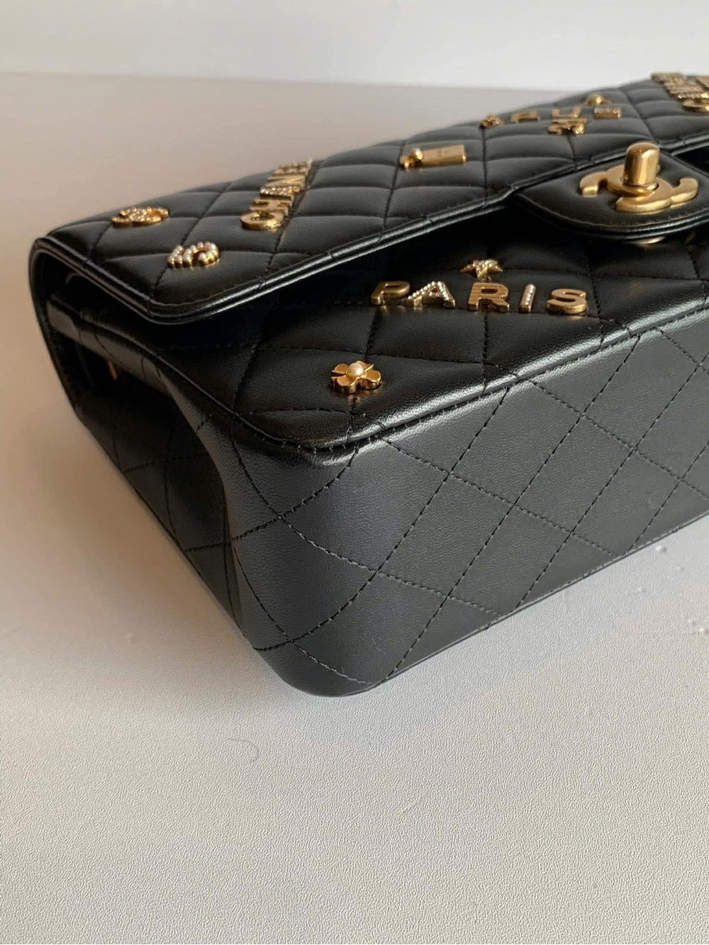 CHANEL Black Quilted Leather  Gold Accents

Classic style! - Picture 10 of 12